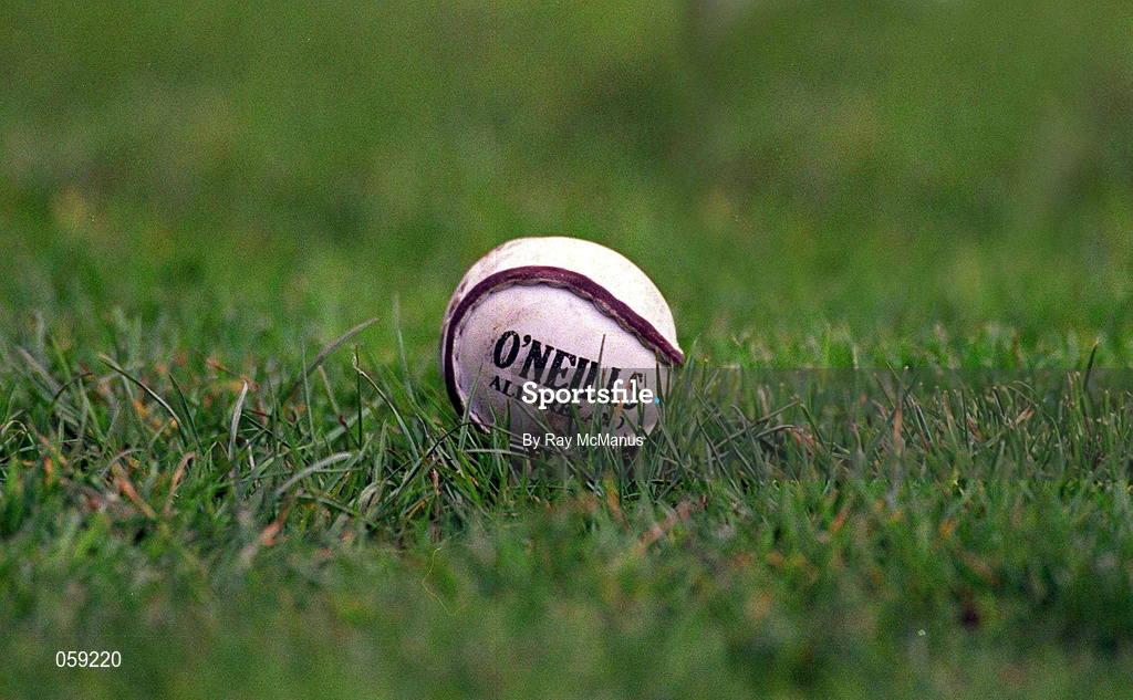 31 March 2001; A general view of an O'Neills sliotar at the AIB All-Ireland Senior Club Hurling Championship Semi-Final Replay match between Graigue Ballycallan and Sixmilebridge at Semple Stadium in Thurles, Tipperary. Photo by Ray McManus/Sportsfile