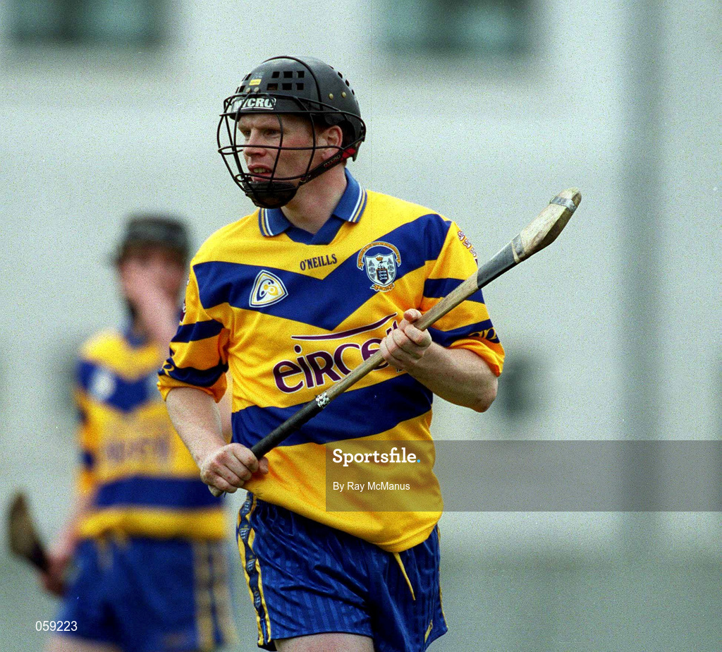 1 April 2001; Frank Lohan of Clare during the Allianz National Hurling League Division 1A match between Dublin and Clare at Parnell Park in Dublin. Photo by Ray McManus/Sportsfile