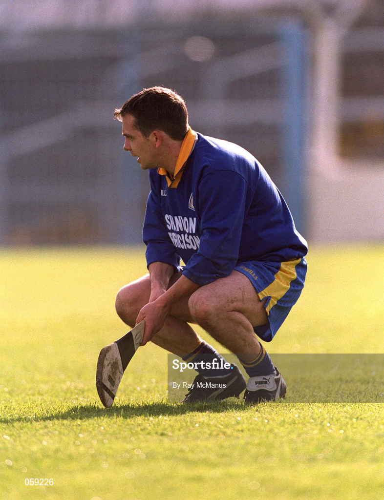 31 March 2001;  Sixmilebridge goalkeeper David Fitzgerald shows his dissapointment after his last minute penalty went over the bar for a point during the AIB All-Ireland Senior Club Hurling Championship Semi-Final Replay match between Graigue Ballycallan and Sixmilebridge at Semple Stadium in Thurles, Tipperary. Photo by Ray McManus/Sportsfile