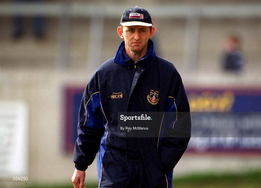 31 March 2001; Clare manager Cyril Lyons during the Allianz National Hurling League Division 1A match between Dublin and Clare at Parnell Park in Dublin. Photo by Ray McManus/Sportsfile
