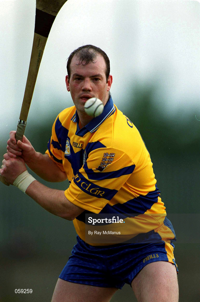 1 April 2001; Ollie Baker of Clare during the Allianz National Hurling League Division 1A match between Dublin and Clare at Parnell Park in Dublin. Photo by Ray McManus/Sportsfile