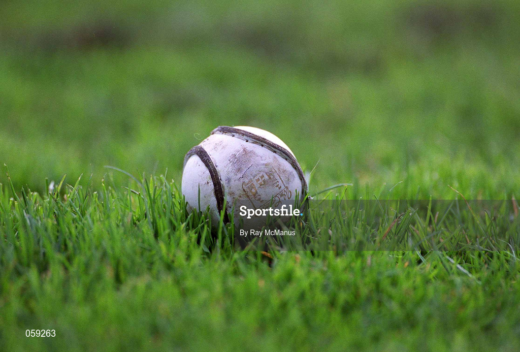 31 March 2001; A general view of a Cummins sliotar at the AIB All-Ireland Senior Club Hurling Championship Semi-Final Replay match between Graigue Ballycallan and Sixmilebridge at Semple Stadium in Thurles, Tipperary. Photo by Ray McManus/Sportsfile