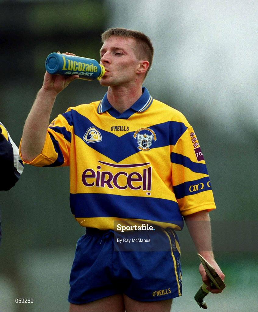 1 April 2001; Jamesie O'Connor of Clare during the Allianz National Hurling League Division 1A match between Dublin and Clare at Parnell Park in Dublin. Photo by Ray McManus/Sportsfile