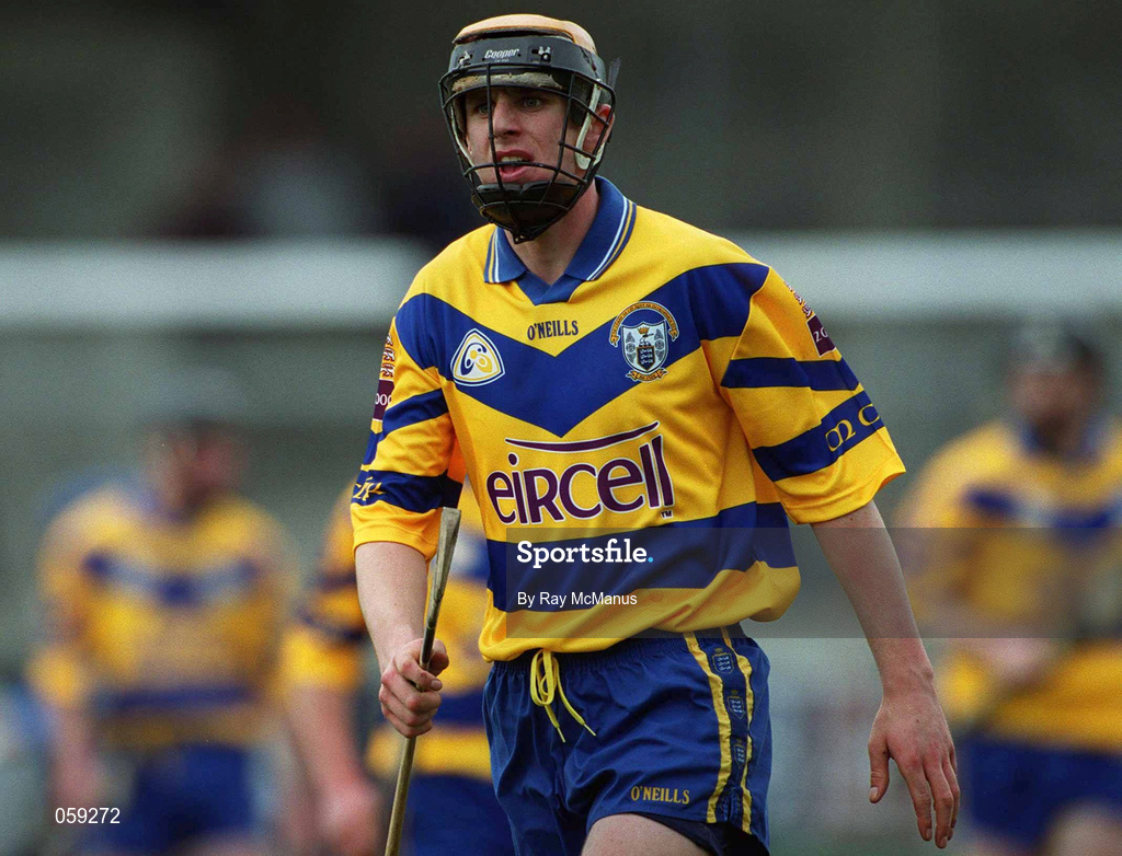 1 April 2001; Tony Griffin of Clare during the Allianz National Hurling League Division 1A match between Dublin and Clare at Parnell Park in Dublin. Photo by Ray McManus/Sportsfile