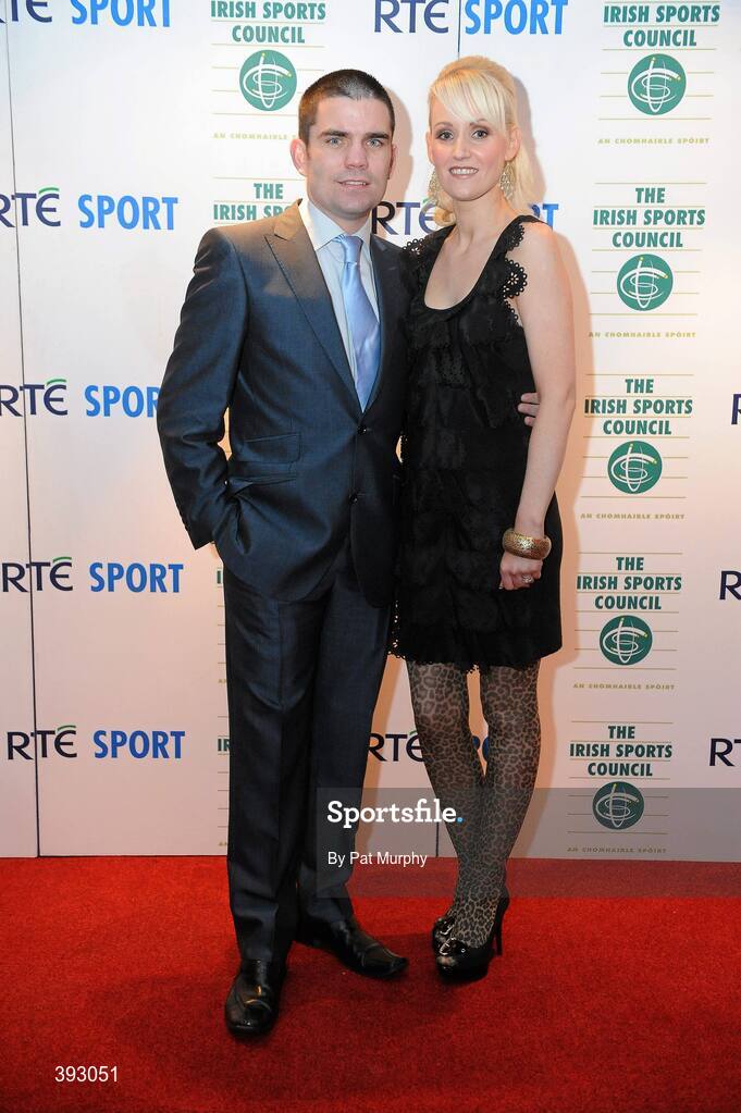 20 December 2009; Boxer Bernard Dunne with his wife Pamela before the RTÉ Sports Awards. RTÉ Sports Awards 2009 in association with the Irish Sports Council, RTÉ Television, Donnybrook, Dublin 4. Picture credit: Pat Murphy / SPORTSFILE