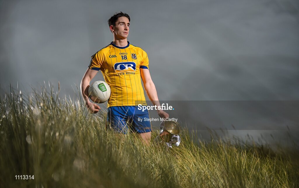 16 February 2016; In attendance at the launch of the 2016 EirGrid GAA Football U21 All-Ireland Championship launch today is U21 Roscommon footballer Cathal Compton. Dollymount Strand, Dublin. Picture credit: Stephen McCarthy / SPORTSFILE