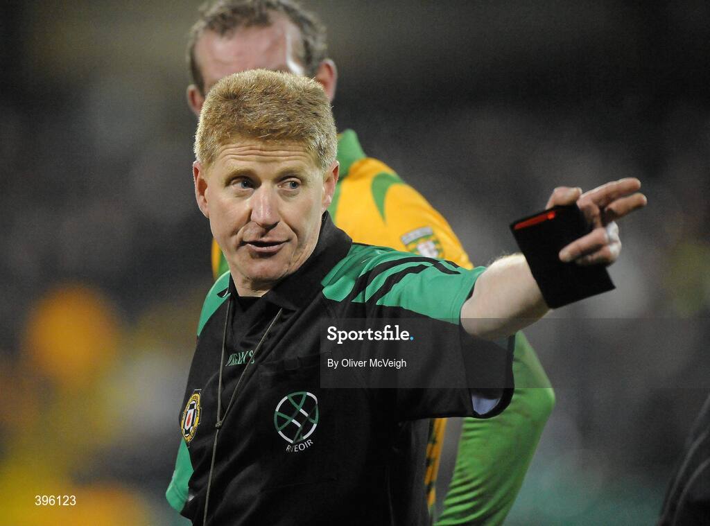 20 January 2010; Referee John Joe Cleary, Derry. Barrett Sports Lighting Dr. McKenna Cup, Group B, Donegal v Tyrone, MacCumhaill Park, Ballybofey, Co. Donegal. Picture credit: Oliver McVeigh / SPORTSFILE