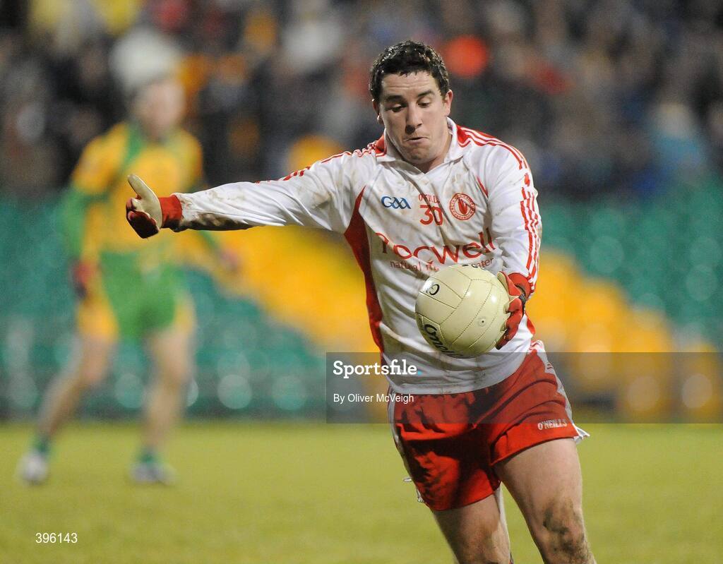 20 January 2010; Gareth Devlin, Tyrone. Barrett Sports Lighting Dr. McKenna Cup, Group B, Donegal v Tyrone, MacCumhaill Park, Ballybofey, Co. Donegal. Picture credit: Oliver McVeigh / SPORTSFILE