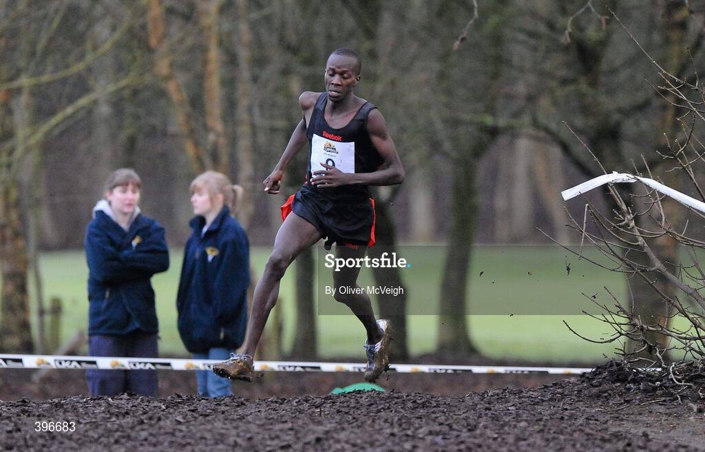 23 January 2010; Mike Kigen, Kenya, during the Senior Men's race. Antrim IAAF International Cross Country, Greenmount Campus, Belfast, Co. Antrim. Picture credit: Oliver McVeigh / SPORTSFILE