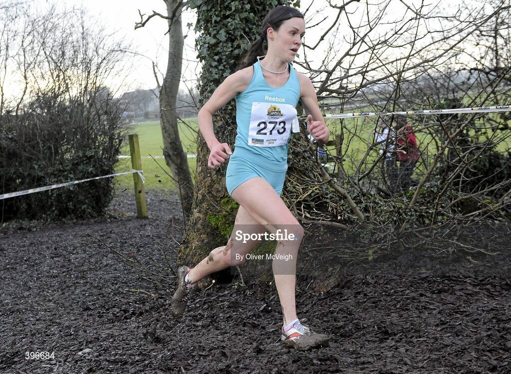 23 January 2010; Mary Cullen, Ireland, on her way to wnning the Senior Women's race. Antrim IAAF International Cross Country, Greenmount Campus, Belfast, Co. Antrim. Picture credit: Oliver McVeigh / SPORTSFILE