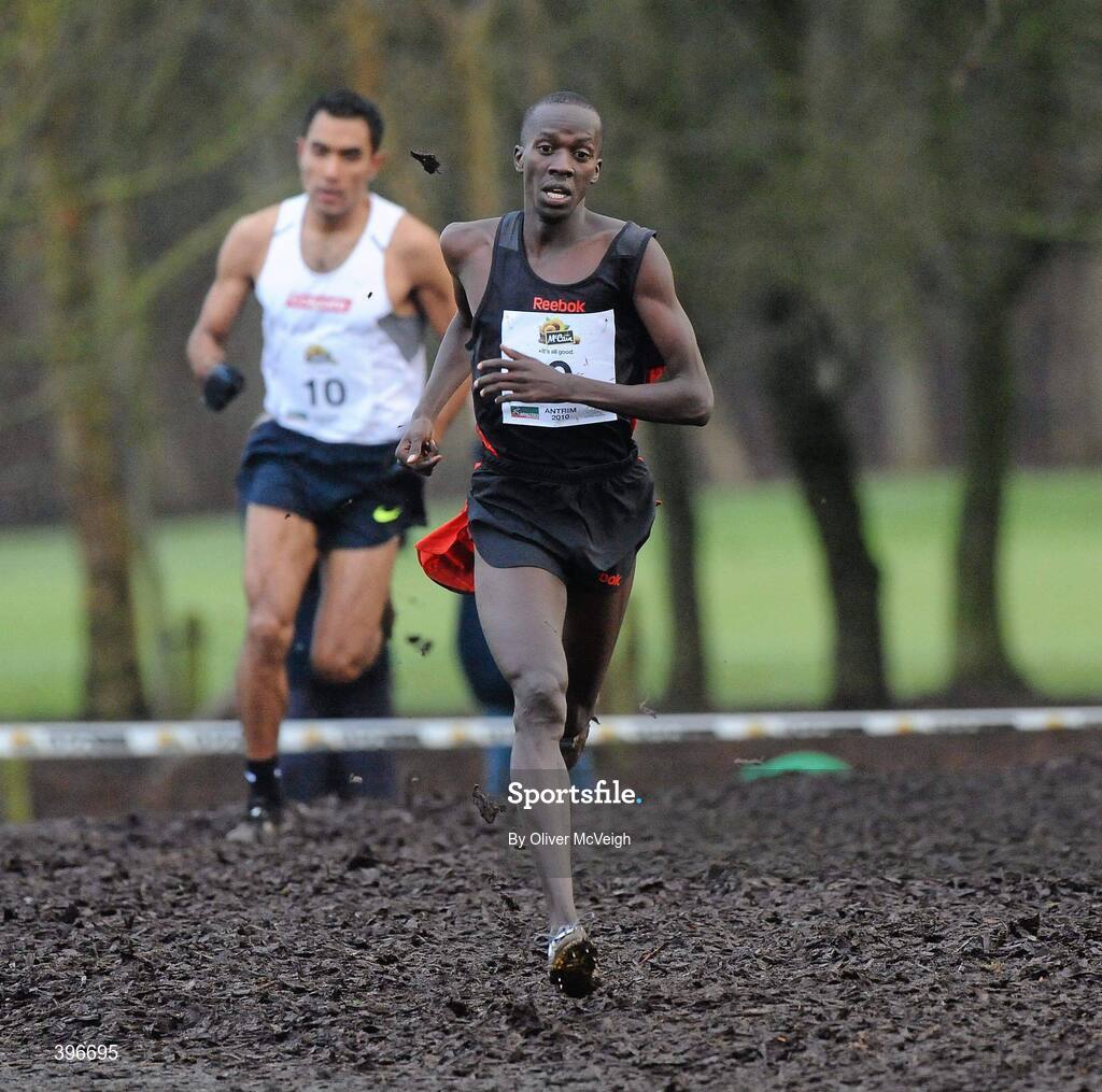 23 January 2010; Mike Kigen, Kenya, during the Senior Men's race. Antrim IAAF International Cross Country, Greenmount Campus, Belfast, Co. Antrim. Picture credit: Oliver McVeigh / SPORTSFILE