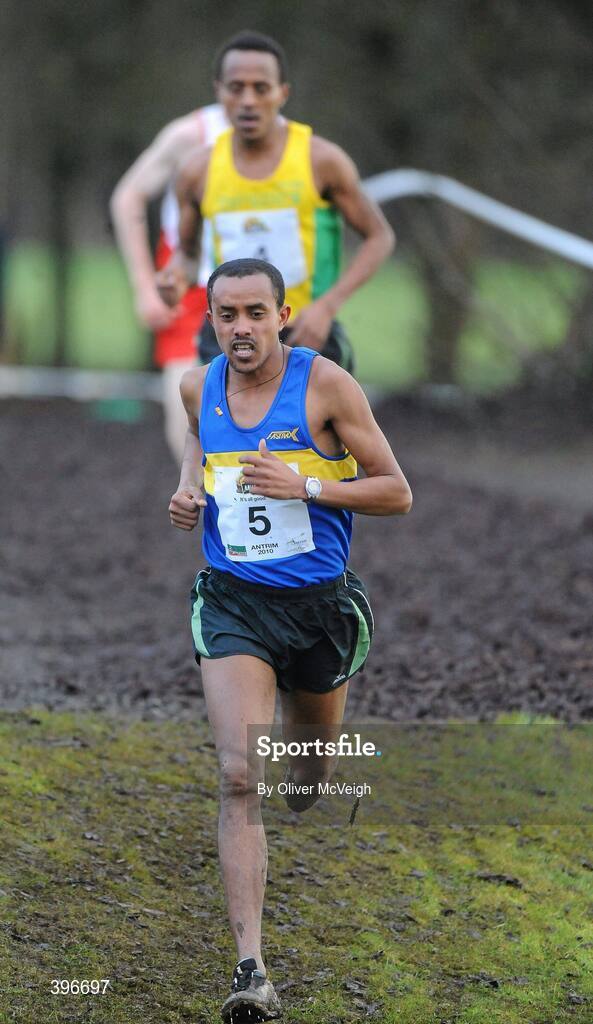 23 January 2010; Tsegi Tewelde, Eritria, in action during the Senior Men's race. Antrim IAAF International Cross Country, Greenmount Campus, Belfast, Co. Antrim. Picture credit: Oliver McVeigh / SPORTSFILE