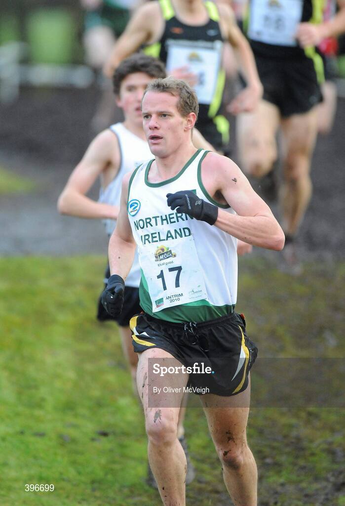 23 January 2010; Joe McAllister, St Malachy's, Northern Ireland, in action during the Senior Men's race. Antrim IAAF International Cross Country, Greenmount Campus, Belfast, Co. Antrim. Picture credit: Oliver McVeigh / SPORTSFILE