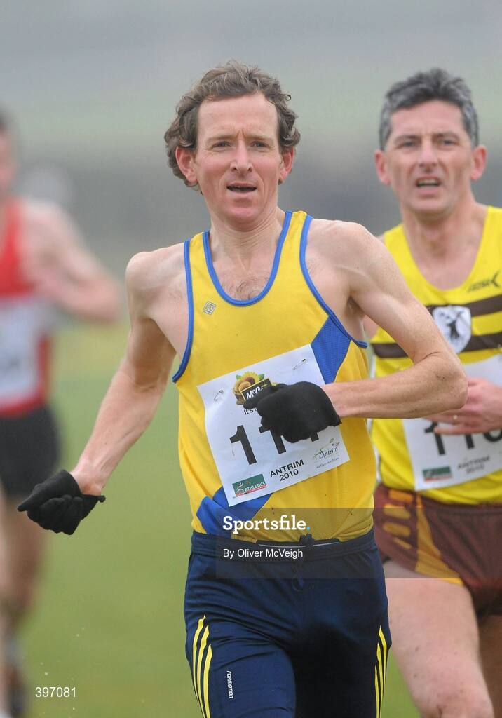 23 January 2010; Francis Marsh, North Down AC, in action during the Male Masters race. Antrim IAAF International Cross Country, Greenmount Campus, Belfast, Co. Antrim. Picture credit: Oliver McVeigh / SPORTSFILE