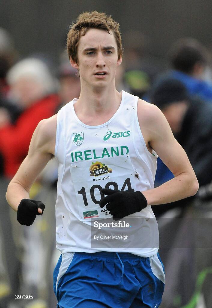 23 January 2010; Ryan Creech, Leevale AC, Ireland, in action during the IAAF Junior Mens race, Antrim IAAF International Cross Country. Greenmount Campus, Belfast, Co. Antrim. Picture credit: Oliver McVeigh / SPORTSFILE