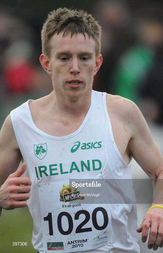 23 January 2010; John Travers, Donore Harriers, Ireland, in action during the IAAF Junior Mens race, Antrim IAAF International Cross Country. Greenmount Campus, Belfast, Co. Antrim. Picture credit: Oliver McVeigh / SPORTSFILE