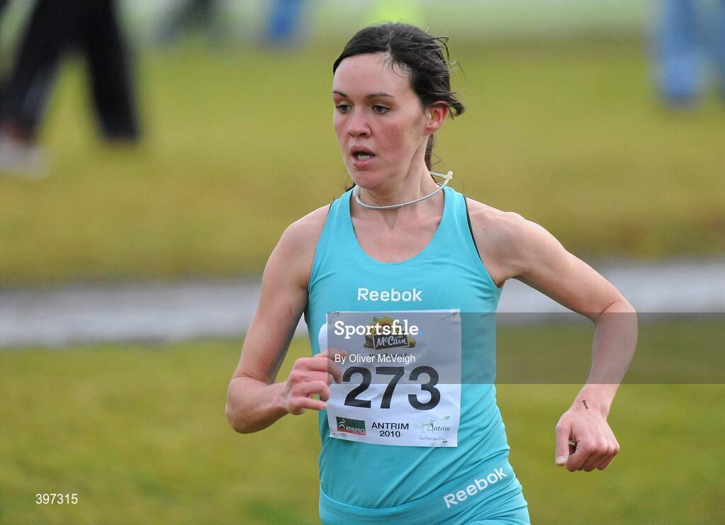 23 January 2010; Mary Cullen, Ireland, in action during the Senior Womens race, Antrim IAAF International Cross Country. Greenmount Campus, Belfast, Co. Antrim. Picture credit: Oliver McVeigh / SPORTSFILE