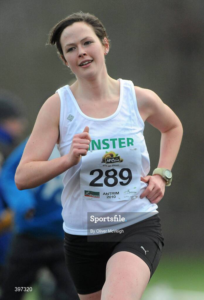23 January 2010; Alwyn Kinane, Mullingar Harriers, in action during the Senior Womens race, Antrim IAAF International Cross Country. Greenmount Campus, Belfast, Co. Antrim. Picture credit: Oliver McVeigh / SPORTSFILE