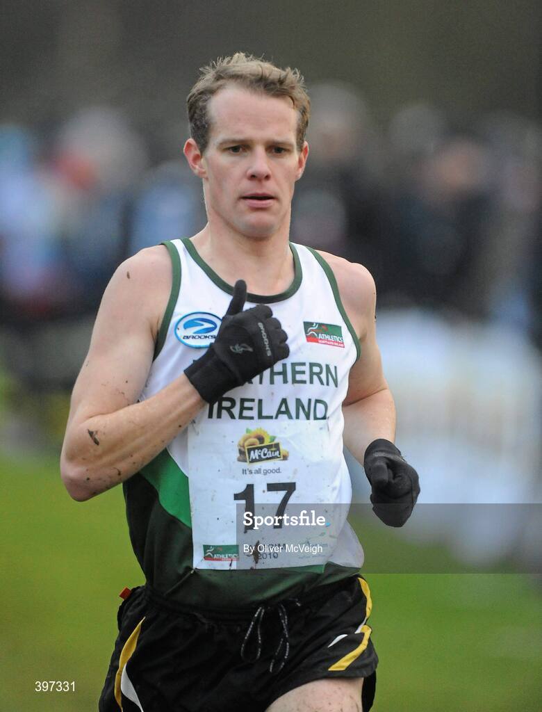 23 January 2010; Joe McAllister, St Malachys AC, in action during the Senior Mens race, Antrim IAAF International Cross Country. Greenmount Campus, Belfast, Co. Antrim. Picture credit: Oliver McVeigh / SPORTSFILE