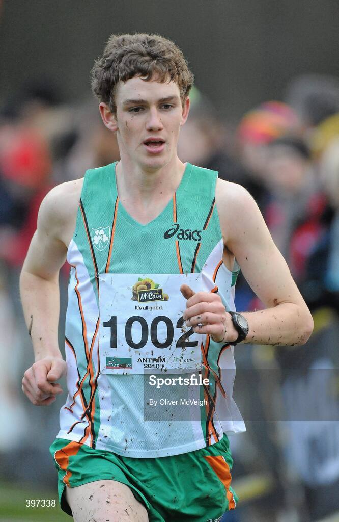23 January 2010; Michael Mulhare, North Laois, in action during the Senior Mens race, Antrim IAAF International Cross Country. Greenmount Campus, Belfast, Co. Antrim. Picture credit: Oliver McVeigh / SPORTSFILE