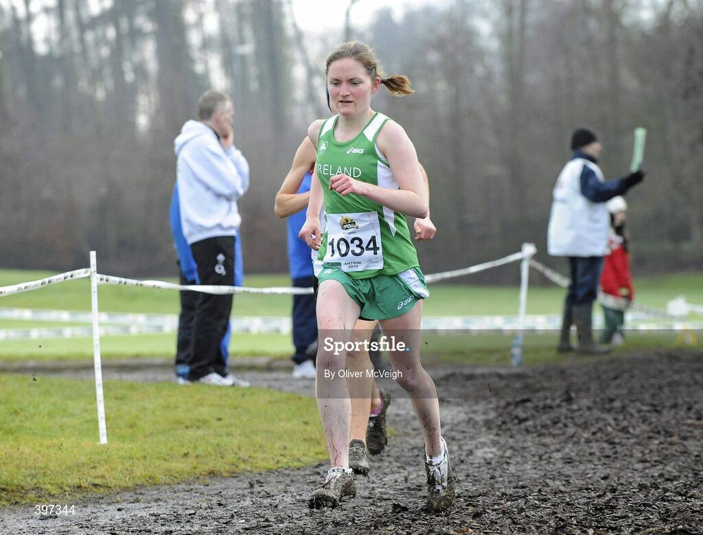 23 January 2010; Orla Timmons, Star of the Sea AC, in action during the Senior Womens race, Antrim IAAF International Cross Country. Greenmount Campus, Belfast, Co. Antrim. Picture credit: Oliver McVeigh / SPORTSFILE