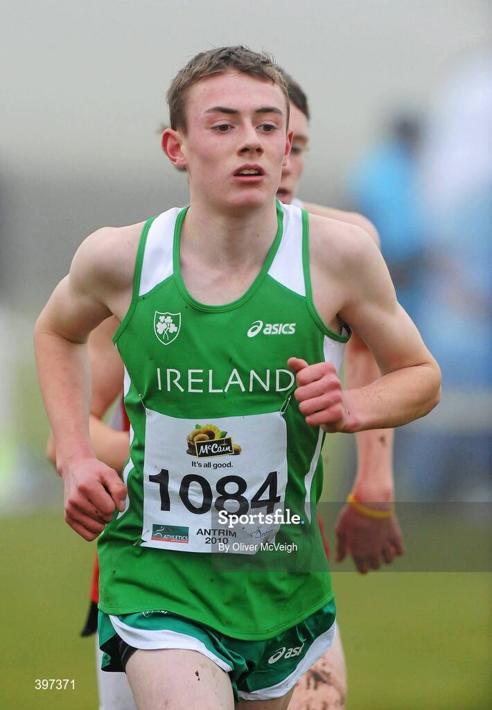 23 January 2010; James Maher, KCH AC Kilkenny, in action during the Under 17 Boys race, Antrim IAAF International Cross Country. Greenmount Campus, Belfast, Co. Antrim. Picture credit: Oliver McVeigh / SPORTSFILE