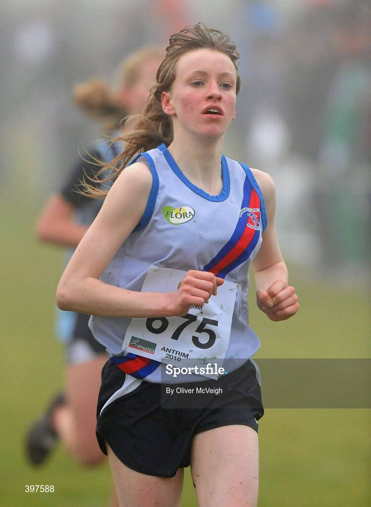 23 January 2010; Claire McCarthy, Dundrum South Dublin AC, in action during the Under 15 Girls Race. Antrim IAAF International Cross Country. Greenmount Campus, Belfast, Co. Antrim. Picture credit: Oliver McVeigh / SPORTSFILE