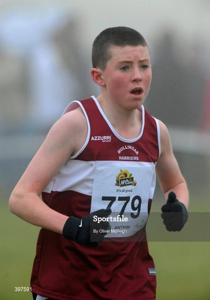 23 January 2010; Eogham Lynam, Mullingar Harriers AC, in action during the Under 15 Boys Race. Antrim IAAF International Cross Country. Greenmount Campus, Belfast, Co. Antrim. Picture credit: Oliver McVeigh / SPORTSFILE