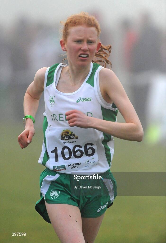 23 January 2010; Kate Veale, West Waterford AC, in action during the Under 17 Girls Race. Antrim IAAF International Cross Country. Greenmount Campus, Belfast, Co. Antrim. Picture credit: Oliver McVeigh / SPORTSFILE