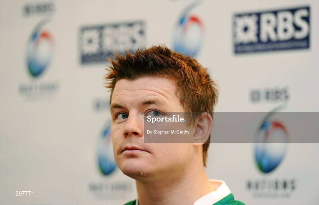 27 January 2010; Ireland captain Brian O'Driscoll during the RBS Six Nations Rugby Championship launch. The Hurlingham Club, Ranelagh Gardens, London, England. Picture credit: Stephen McCarthy / SPORTSFILE