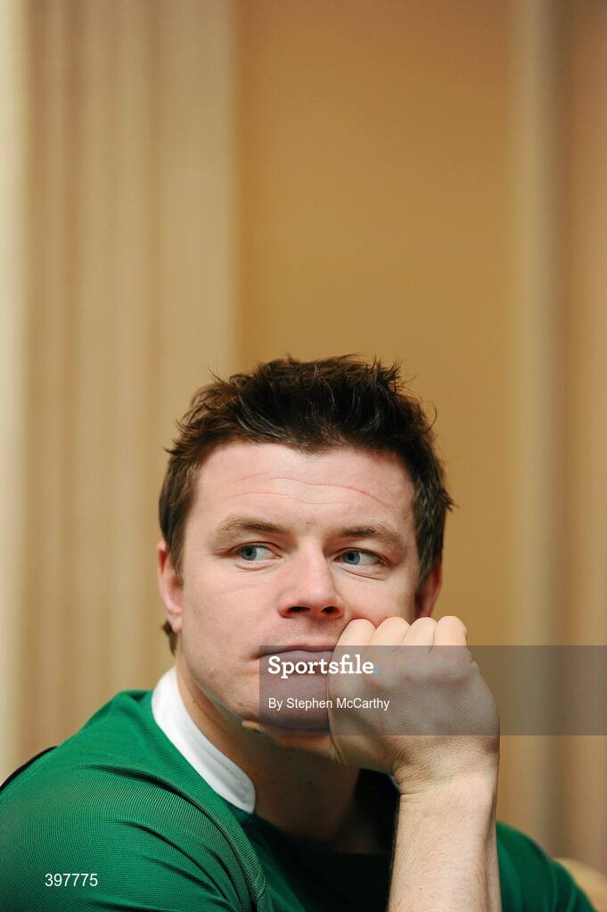 27 January 2010; Ireland captain Brian O'Driscoll during the RBS Six Nations Rugby Championship launch. The Hurlingham Club, Ranelagh Gardens, London, England. Picture credit: Stephen McCarthy / SPORTSFILE