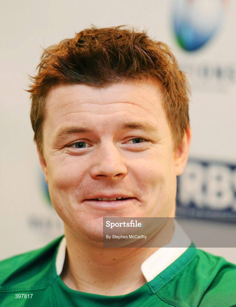 27 January 2010; Ireland captain Brian O'Driscoll during the RBS Six Nations Rugby Championship launch. The Hurlingham Club, Ranelagh Gardens, London, England. Picture credit: Stephen McCarthy / SPORTSFILE