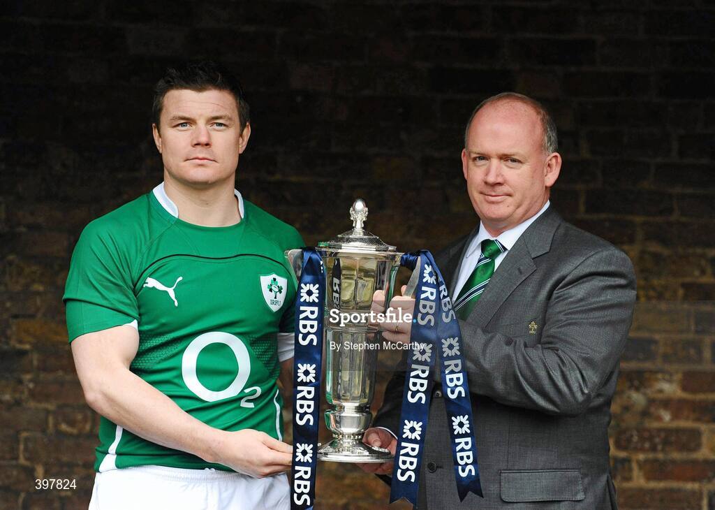 27 January 2010; Ireland captain Brian O'Driscoll and head coach Declan Kidney at the RBS Six Nations Rugby Championship launch. The Hurlingham Club, Ranelagh Gardens, London, England. Picture credit: Stephen McCarthy / SPORTSFILE