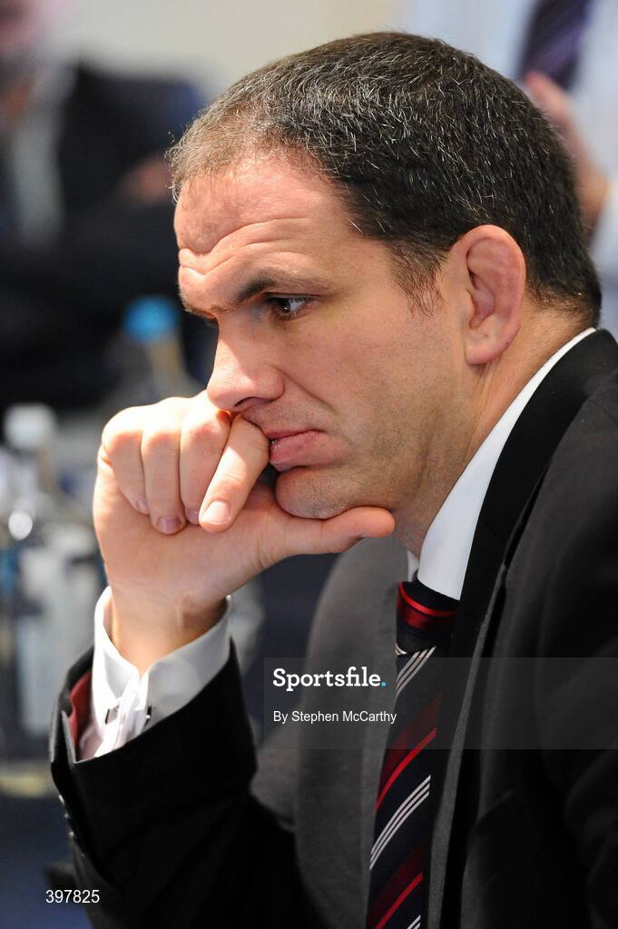27 January 2010; England head coach Martin Johnson at the RBS Six Nations Rugby Championship launch. The Hurlingham Club, Ranelagh Gardens, London, England. Picture credit: Stephen McCarthy / SPORTSFILE