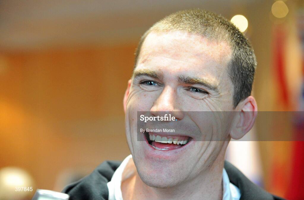 27 January 2010; At the announcement of the Irish team who will compete at the 2010 Winter Olympic Games in Vancouver, Canada, which start of the 12th February next, is Pat Shannon, who competes in the Men's Skeleton Bobsleigh. Embassy of Canada to Ireland, Dublin. Picture credit: Brendan Moran / SPORTSFILE