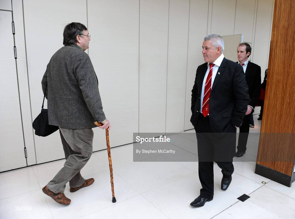 27 January 2010; Wales head coach Warren Gatland at the RBS Six Nations Rugby Championship launch. The Hurlingham Club, Ranelagh Gardens, London, England. Picture credit: Stephen McCarthy / SPORTSFILE