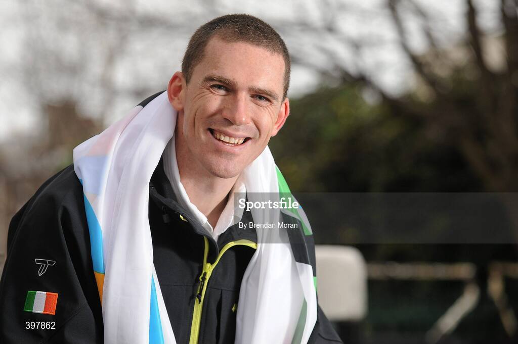 27 January 2010; At the announcement of the Irish team who will compete at the 2010 Winter Olympic Games in Vancouver, Canada, which start of the 12th February next, is Pat Shannon, who competes in the Men's Skeleton Bobsleigh. Embassy of Canada to Ireland, Dublin. Picture credit: Brendan Moran / SPORTSFILE