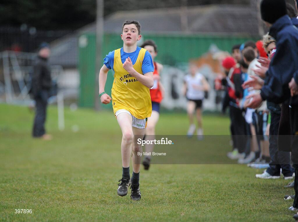 27 January 2010; Brian McGrath on his way to winning the Minor Boys 1500m race at the DCU Invitational Cross Country competition. Dublin City University, Glasnevin, Dublin. Picture credit: Matt Browne / SPORTSFILE