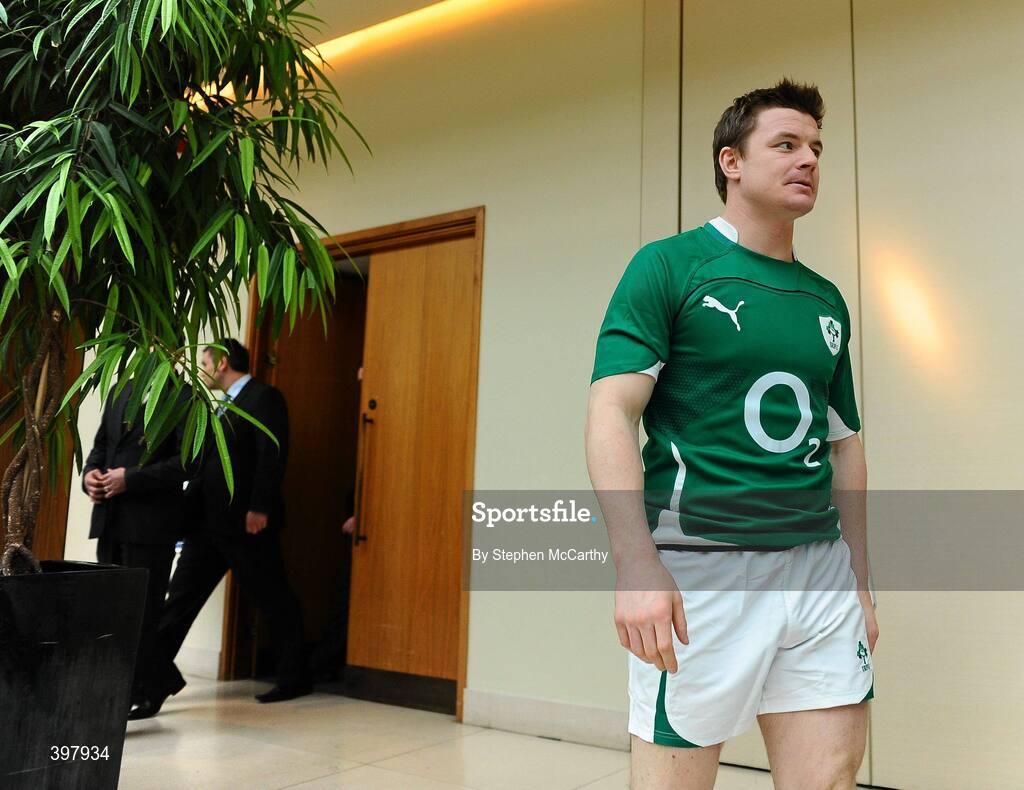 27 January 2010; Ireland captain Brian O'Driscoll during the RBS Six Nations Rugby Championship launch. The Hurlingham Club, Ranelagh Gardens, London, England. Picture credit: Stephen McCarthy / SPORTSFILE
