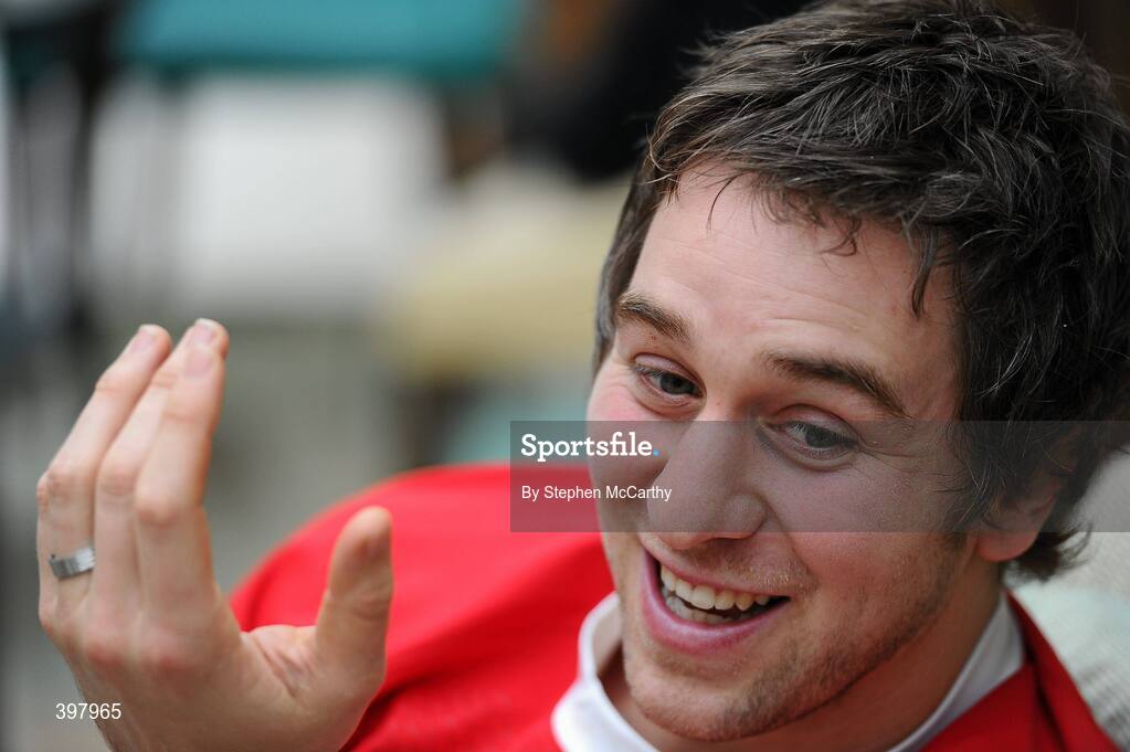 27 January 2010; Wales captain Ryan Jones at the RBS Six Nations Rugby Championship launch. The Hurlingham Club, Ranelagh Gardens, London, England. Picture credit: Stephen McCarthy / SPORTSFILE