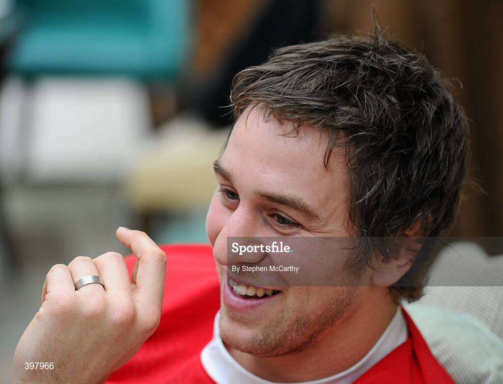 27 January 2010; Wales captain Ryan Jones at the RBS Six Nations Rugby Championship launch. The Hurlingham Club, Ranelagh Gardens, London, England. Picture credit: Stephen McCarthy / SPORTSFILE