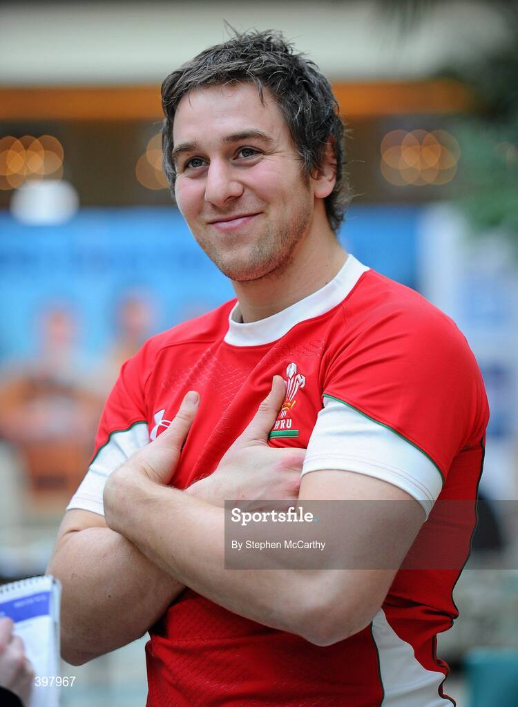 27 January 2010; Wales captain Ryan Jones at the RBS Six Nations Rugby Championship launch. The Hurlingham Club, Ranelagh Gardens, London, England. Picture credit: Stephen McCarthy / SPORTSFILE