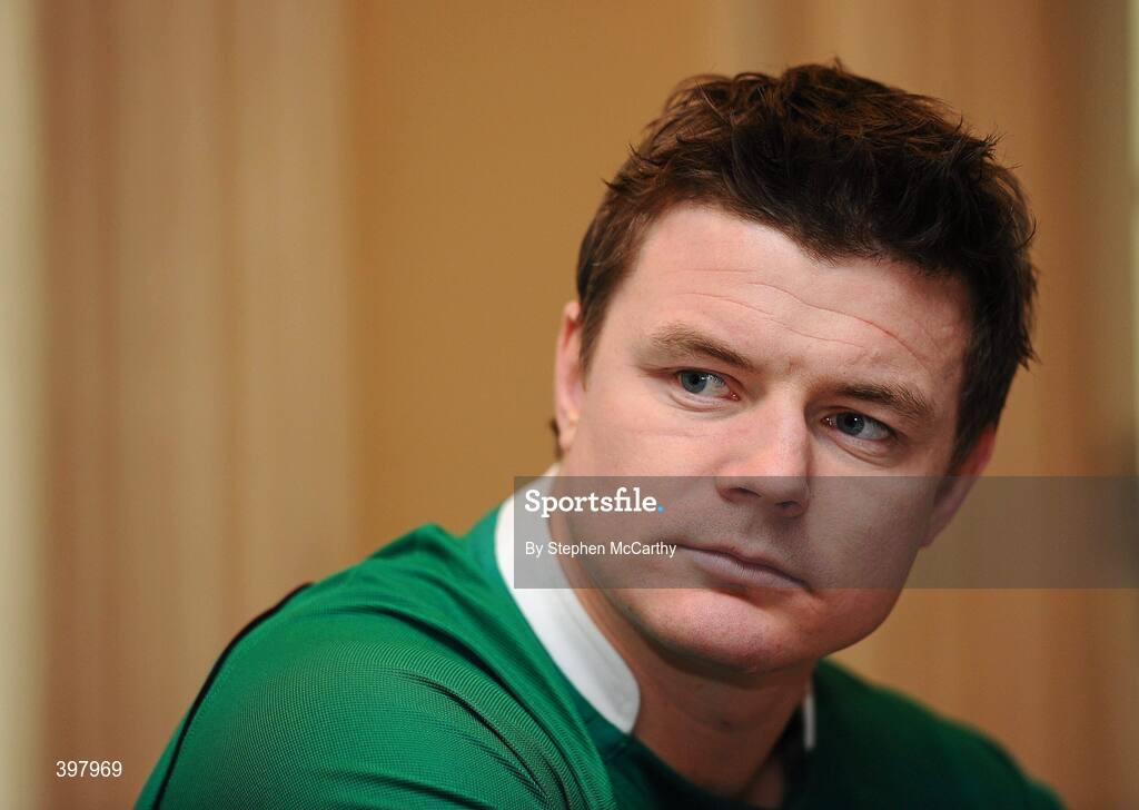 27 January 2010; Ireland captain Brian O'Driscoll during the RBS Six Nations Rugby Championship launch. The Hurlingham Club, Ranelagh Gardens, London, England. Picture credit: Stephen McCarthy / SPORTSFILE