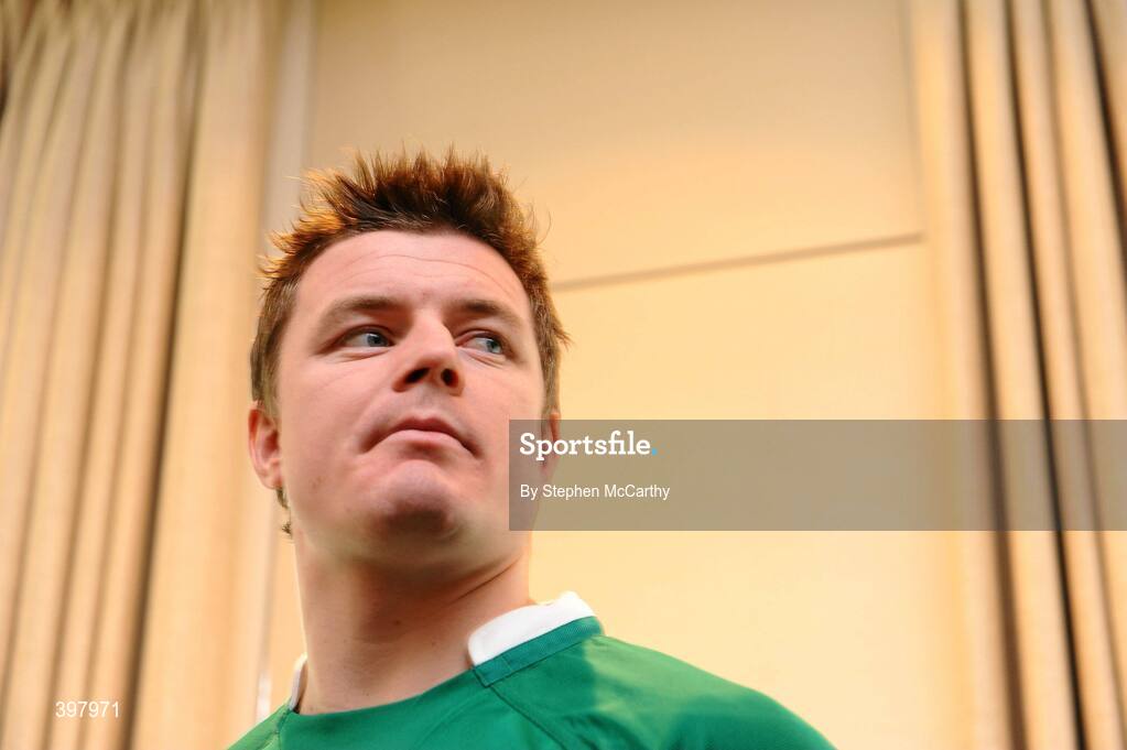 27 January 2010; Ireland captain Brian O'Driscoll during the RBS Six Nations Rugby Championship launch. The Hurlingham Club, Ranelagh Gardens, London, England. Picture credit: Stephen McCarthy / SPORTSFILE