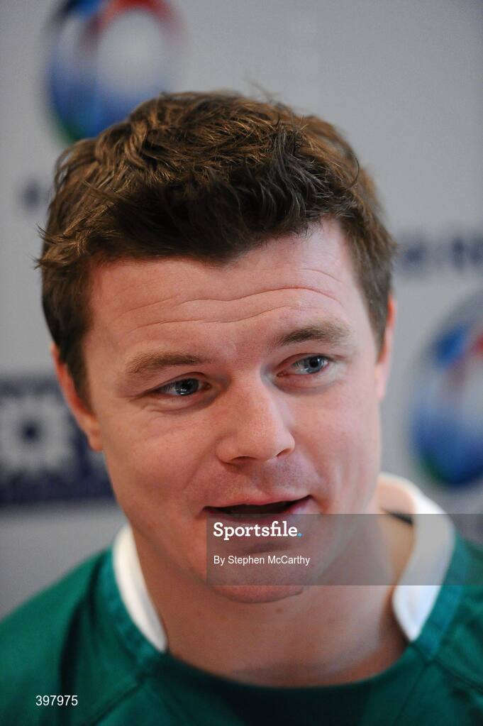 27 January 2010; Ireland captain Brian O'Driscoll during the RBS Six Nations Rugby Championship launch. The Hurlingham Club, Ranelagh Gardens, London, England. Picture credit: Stephen McCarthy / SPORTSFILE