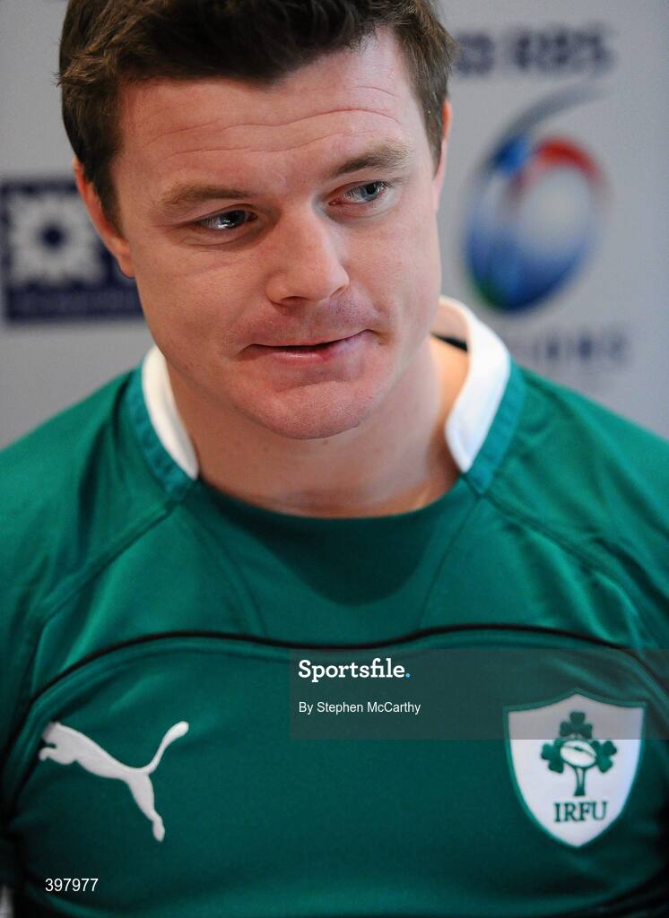 27 January 2010; Ireland captain Brian O'Driscoll during the RBS Six Nations Rugby Championship launch. The Hurlingham Club, Ranelagh Gardens, London, England. Picture credit: Stephen McCarthy / SPORTSFILE