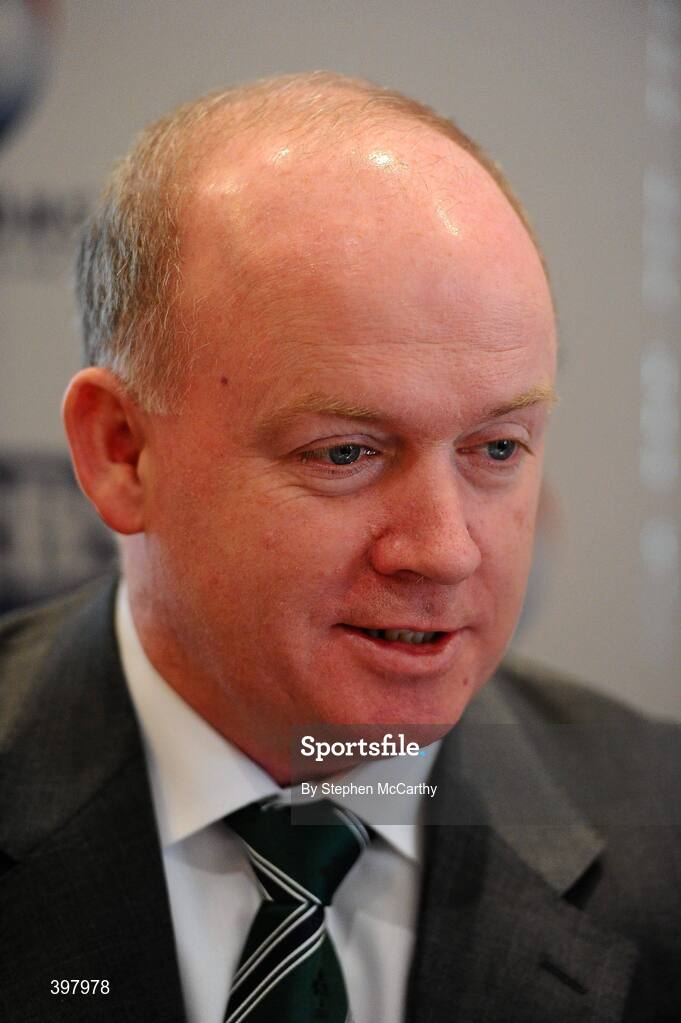 27 January 2010; Ireland head coach Declan Kidney at the RBS Six Nations Rugby Championship launch. The Hurlingham Club, Ranelagh Gardens, London, England. Picture credit: Stephen McCarthy / SPORTSFILE