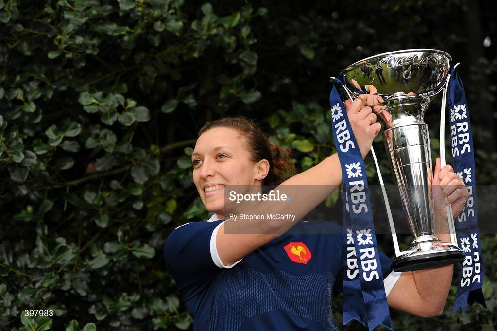 27 January 2010; France women's captain Sandra Rabier at the RBS Six Nations Rugby Championship launch. The Hurlingham Club, Ranelagh Gardens, London, England. Picture credit: Stephen McCarthy / SPORTSFILE