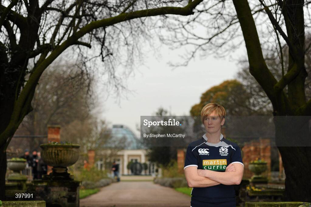 27 January 2010; Scotland women's captain Lynn Reid at the RBS Six Nations Rugby Championship launch. The Hurlingham Club, Ranelagh Gardens, London, England. Picture credit: Stephen McCarthy / SPORTSFILE