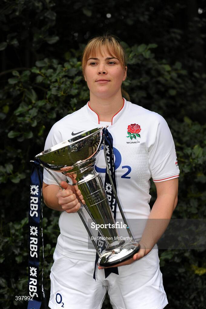 27 January 2010; England women's captain Catherine Spencer at the RBS Six Nations Rugby Championship launch. The Hurlingham Club, Ranelagh Gardens, London, England. Picture credit: Stephen McCarthy / SPORTSFILE